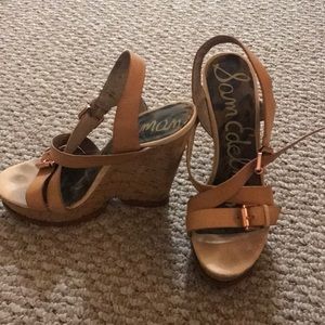 Sam Edelman Tan Wedges Size 8